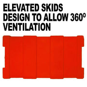 Techni Ice Classic Travel Chill 45L Ice Box Red-Orange *FRESH STOCK JUST ARRIVED *FREE 6 REUSABLE DRY ICE PACKS VALUES $32.95