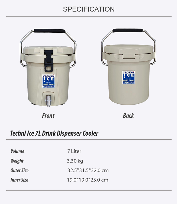 Techni Ice 7L Drink Dispenser Cooler *Fresh stock just arrived