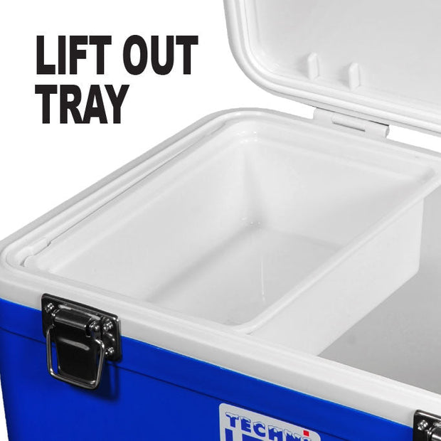 Compact Series Ice Box 18L White & Blue | Techni Ice