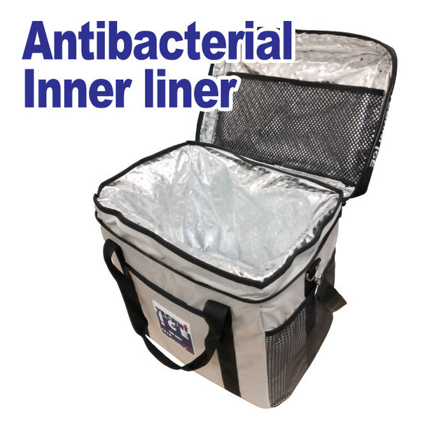 High-Performance COMBO - 45L Commercial Travel Chill Icebox + 13L High Performance Cooler Bag + 6 Ice Packs