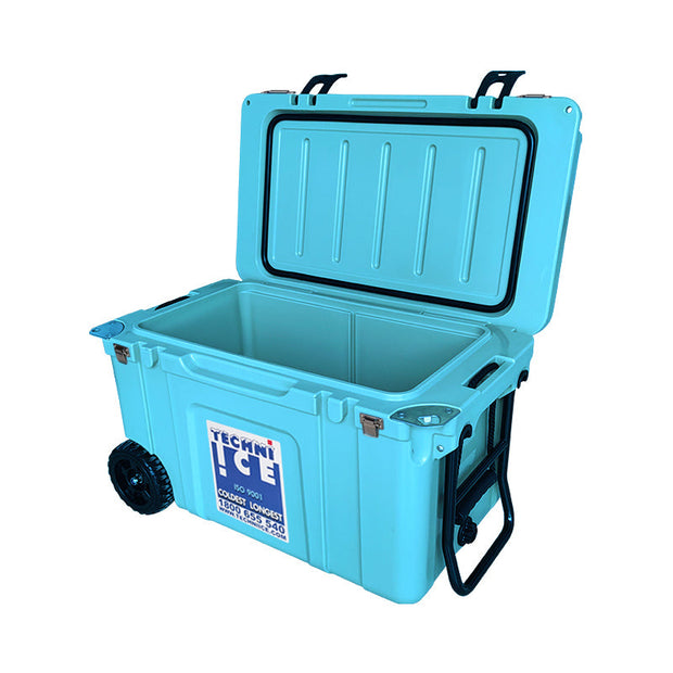 Techni Ice Signature Hardcore Premium Ice Box 55L Light Blue with Wheels *FREE 12 REUSABLE DRY ICE PACKS VALUES $59.95 * Fresh stock just arrived