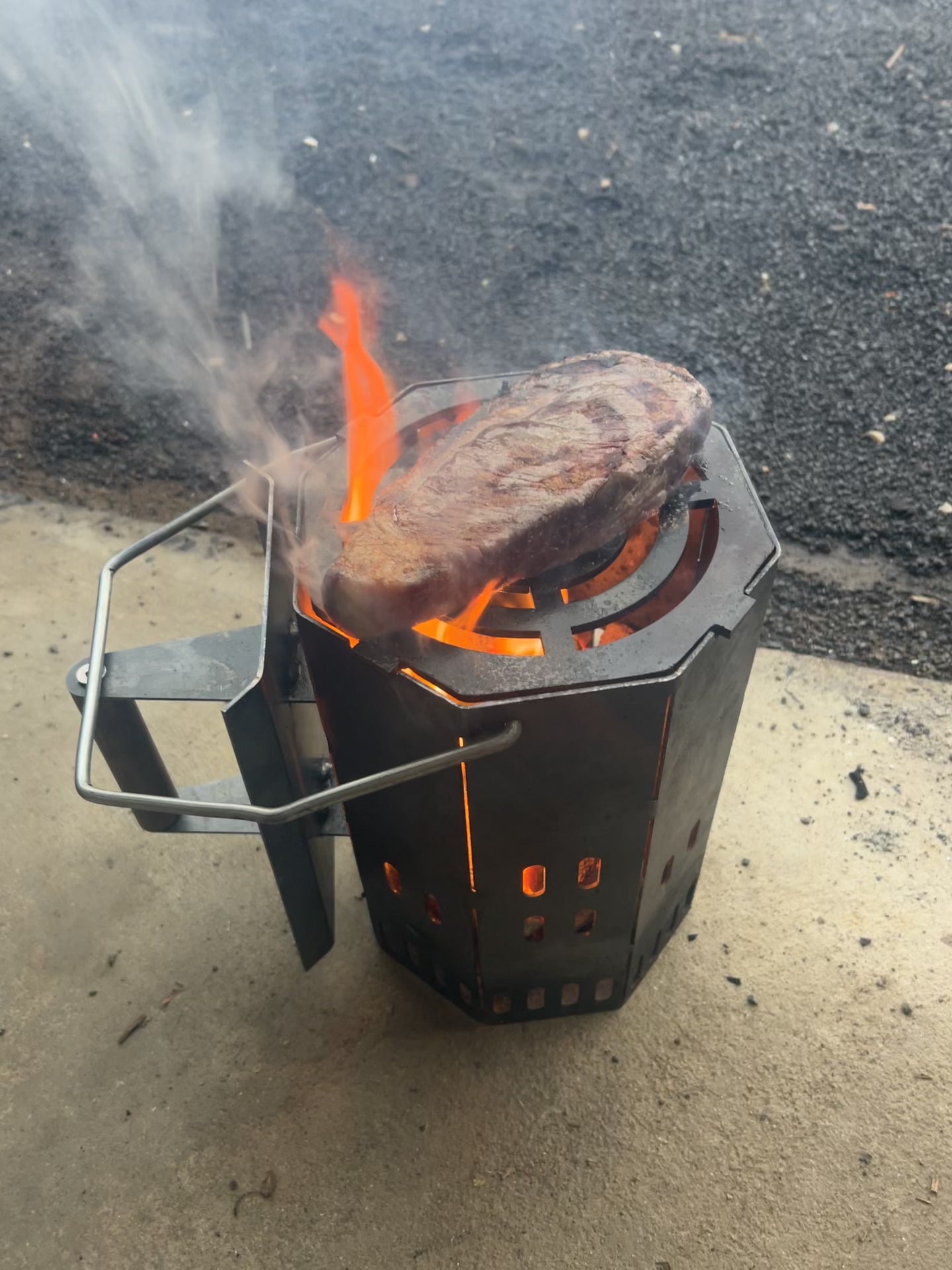 Bbq charcoal outlet chimney