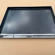 Black screen on a metallic surface