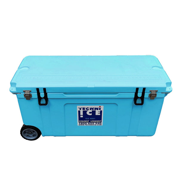 Techni Ice Signature Hardcore Ice box 120L Light Blue Wheels *FREE 12 REUSABLE DRY ICE PACKS VALUES $59.95 * Fresh stock just arrived