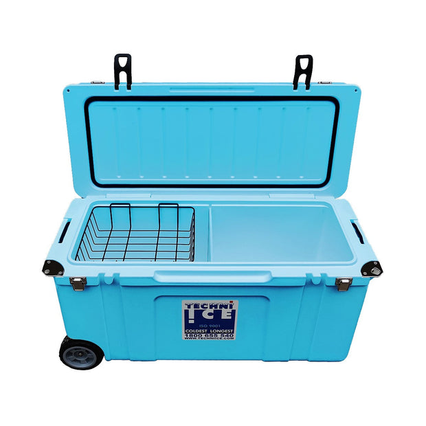 Techni Ice Signature Hardcore Ice box 120L Light Blue Wheels *FREE 12 REUSABLE DRY ICE PACKS VALUES $59.95 * Fresh stock just arrived