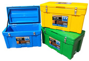 Techni Ice Classic Travel Chill 45L Ice Box Red-Orange *FRESH STOCK JUST ARRIVED *FREE 6 REUSABLE DRY ICE PACKS VALUES $32.95